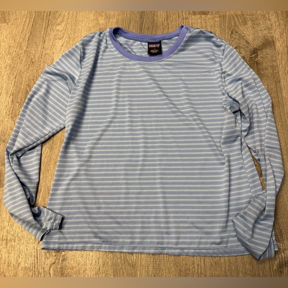 Vintage Patagonia Capilene Women’s Long Sleeve Base Layer Shirt Large Stripe